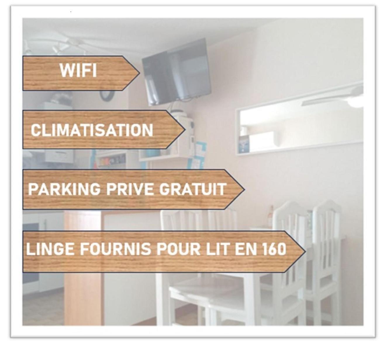 Mes Vacances A La Mer Studio 4 Pers, Parking Prive, Wifi, Linges Fournis, Climatisation Ла-Гранд-Мот Экстерьер фото